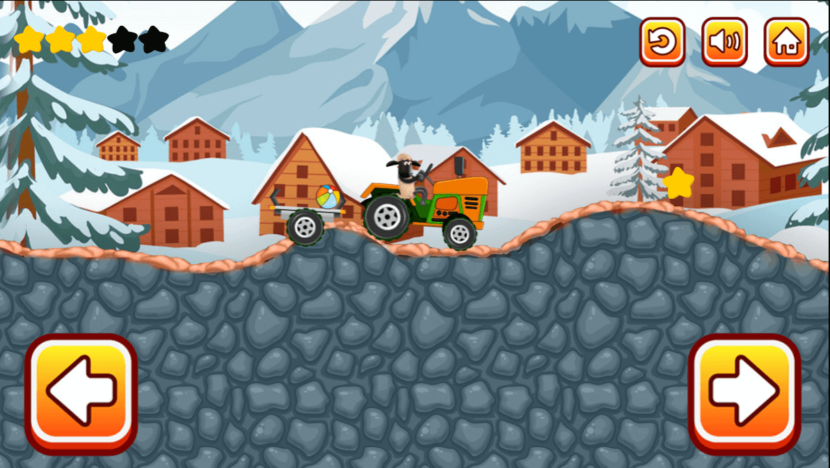 اسکرین شات 4 بازی تراکتور سواری بره ناقلا