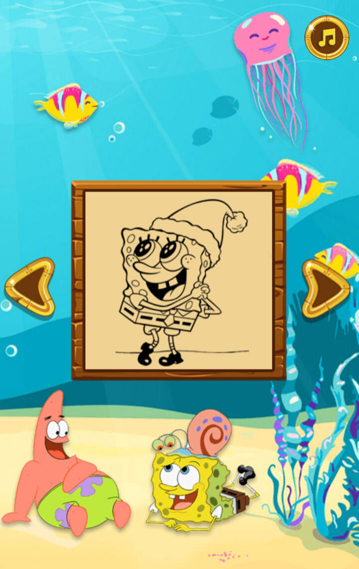اسکرین شات 4 برنامه رنگ آمیزی باب اسفنجی