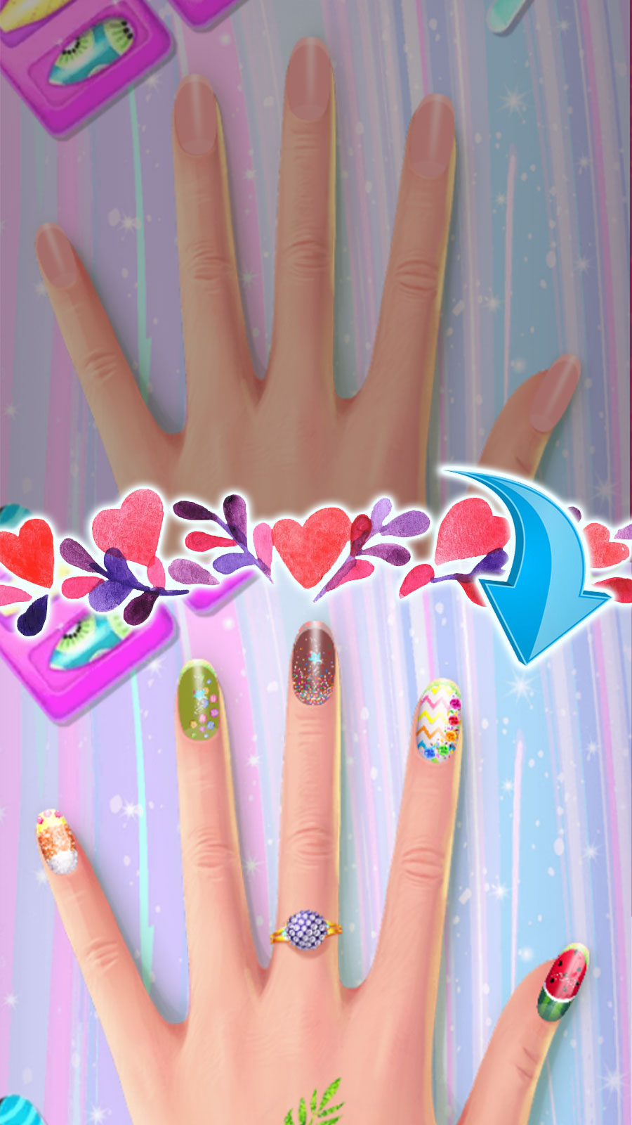 اسکرین شات 2 بازی بازی دخترانه سالن ناخن