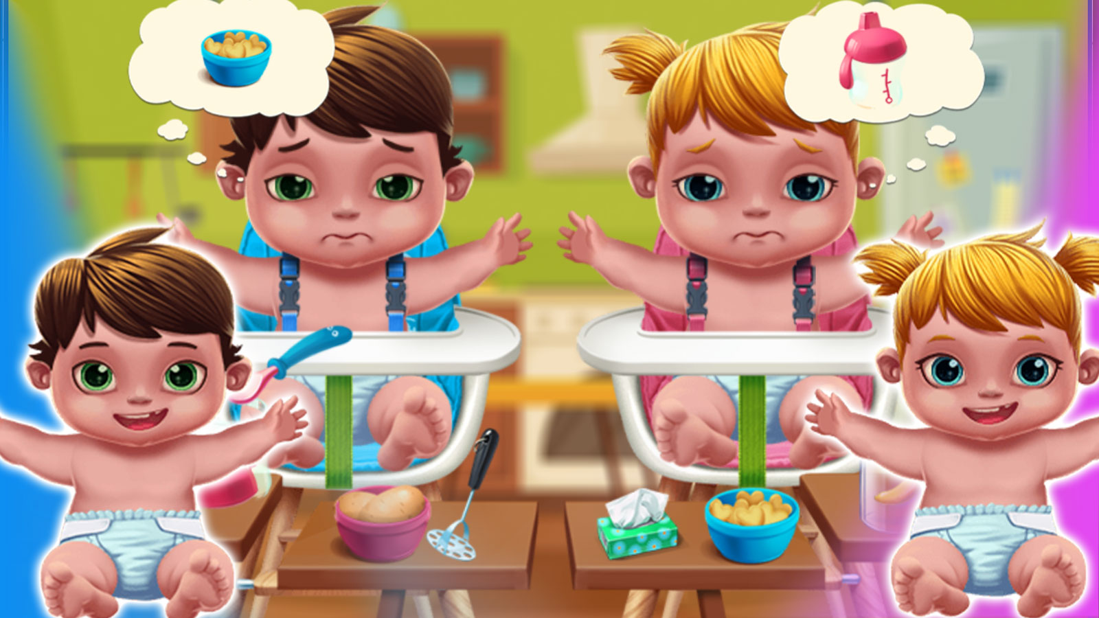 اسکرین شات 2 بازی ‏بازی دخترانه مراقبت از دو قلو ها