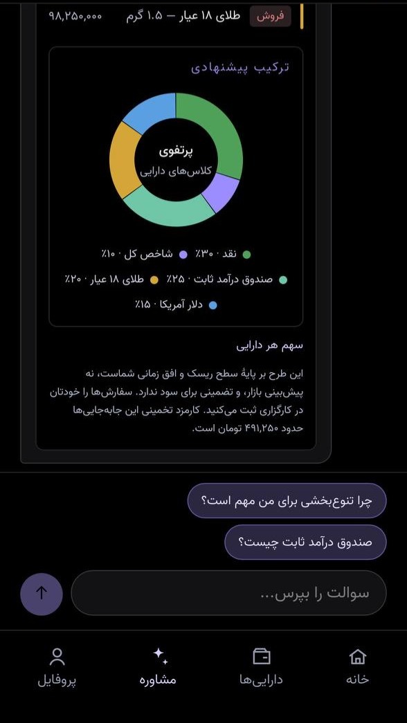 اسکرین شات 4 برنامه داریفا