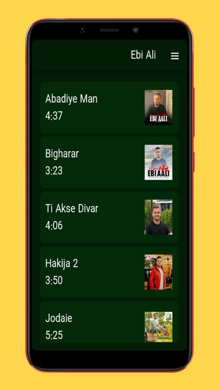 اسکرین شات 2 برنامه آهنگ های ابی عالی
