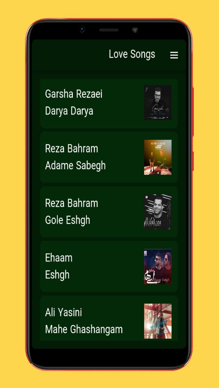 اسکرین شات 3 برنامه آهنگ های عاشقانه
