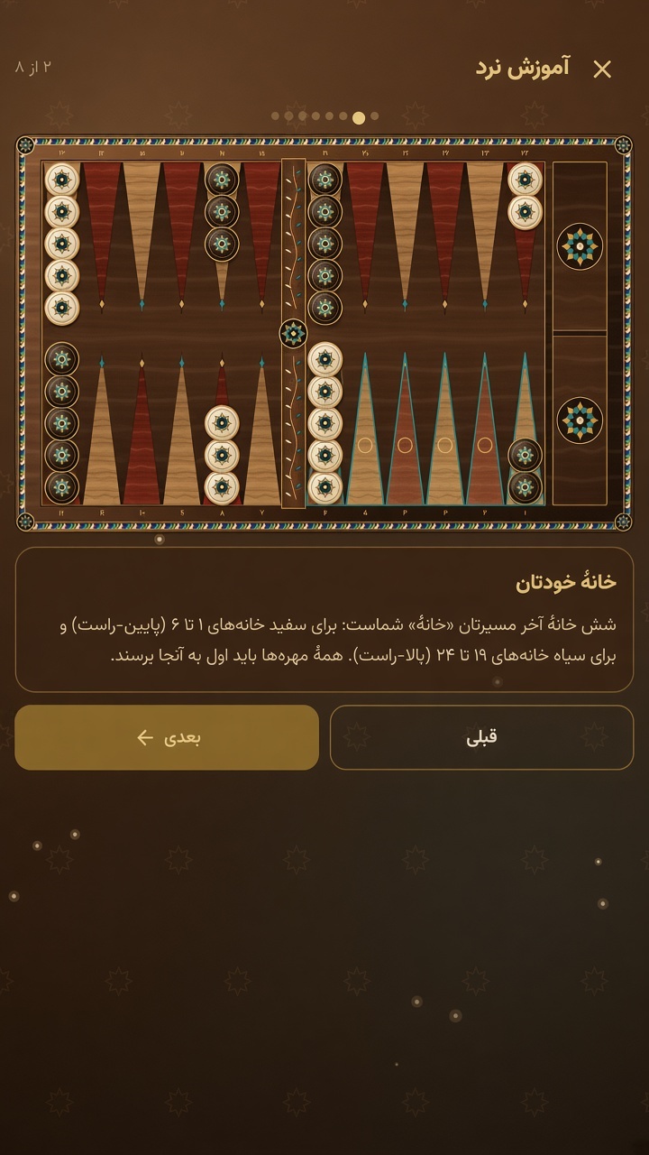 اسکرین شات 6 بازی ‏تخته نرد ایرانی — بازی نرد