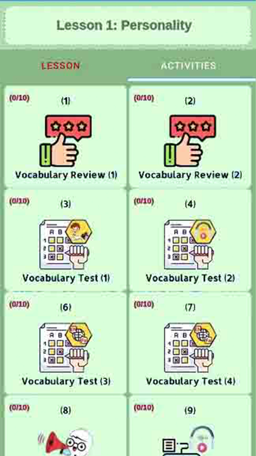 اسکرین شات 3 برنامه آموزش زبان انگلیسی پایه نهم