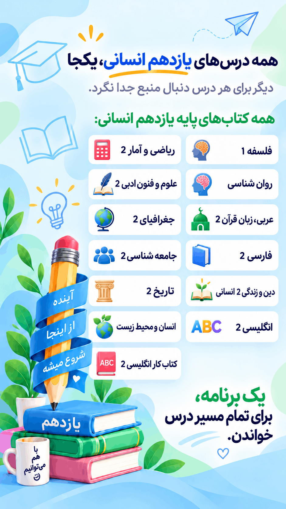 اسکرین شات 6 برنامه ‏کلاس یازدهم انسانی همیاربوک