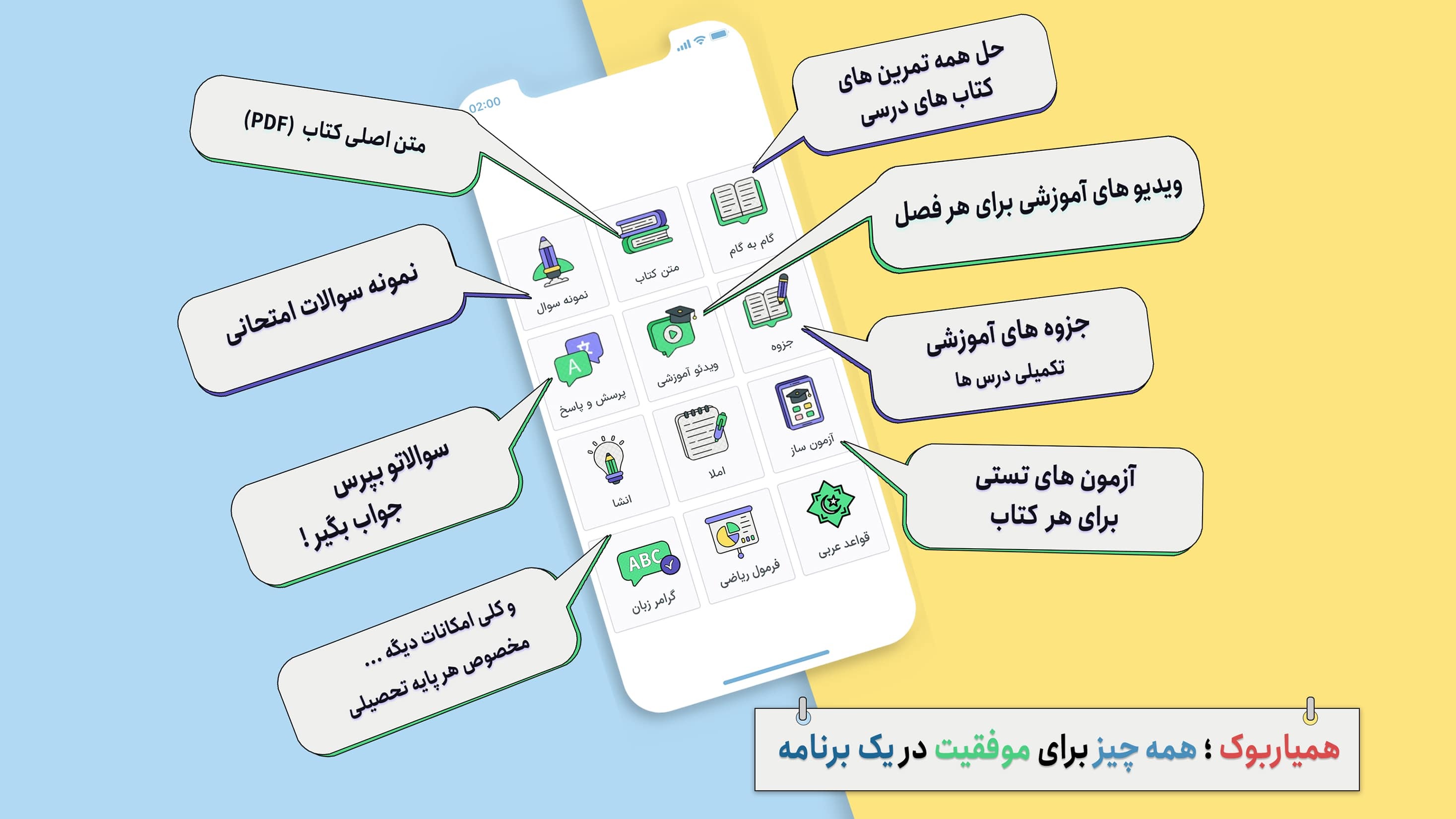 اسکرین شات 1 برنامه کلاس یازدهم ریاضی فیزیک همیاربوک