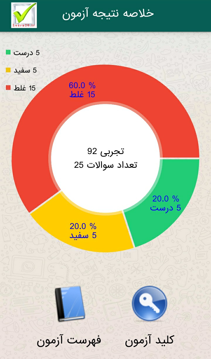 اسکرین شات 3 برنامه تست دین و زندگی