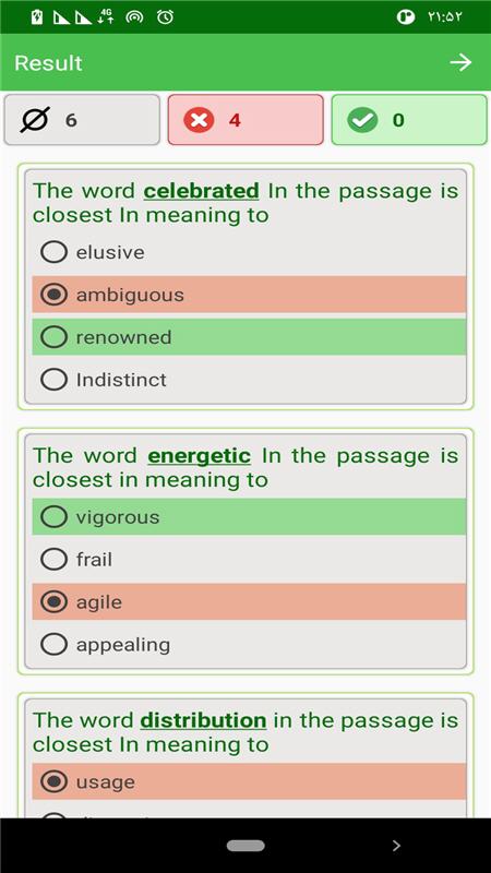 اسکرین شات 8 برنامه کتاب هوشمند تافل / Toefl