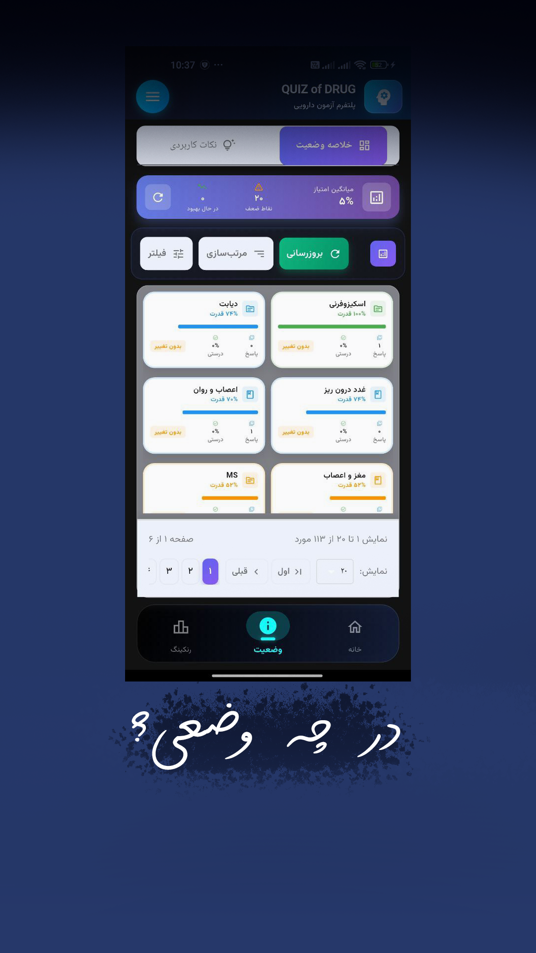 اسکرین شات 7 برنامه ‏کوئیز آو دراگ