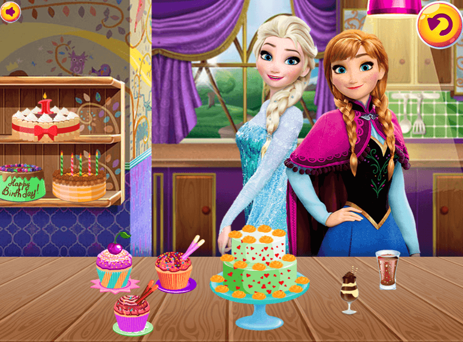 اسکرین شات 3 بازی کیک پزی السا و انا