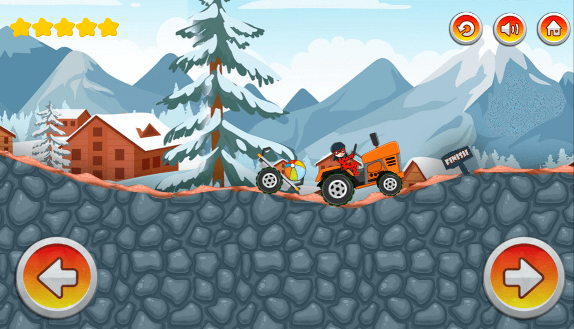 اسکرین شات 5 بازی بازی تراکتور سواری دختر کفشدوزکی