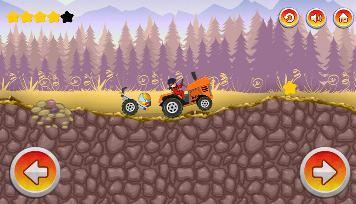 اسکرین شات 3 بازی بازی تراکتور سواری دختر کفشدوزکی