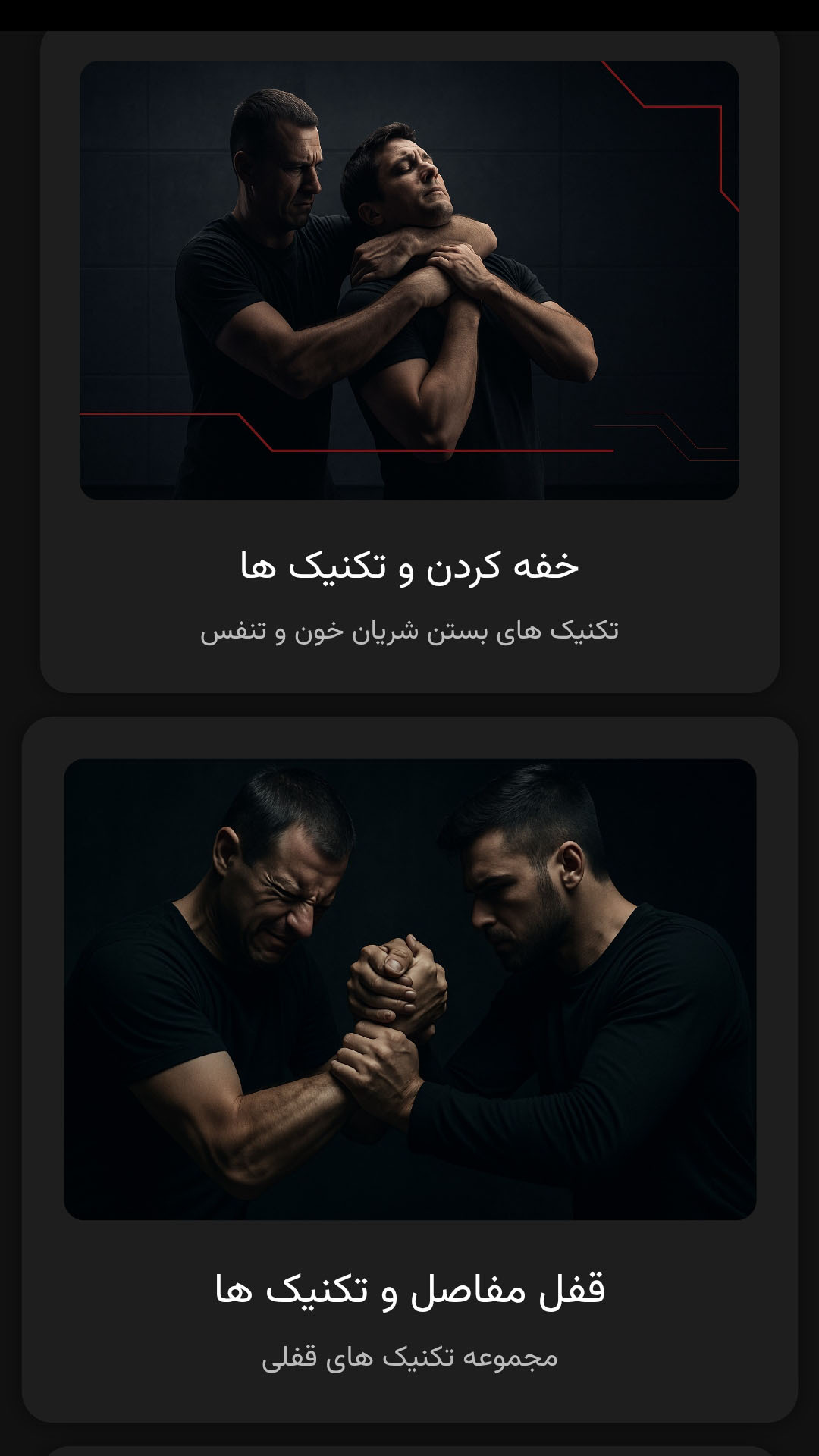 اسکرین شات 3 برنامه ‏آموزش ‏دفاع شخصی خیابانی
