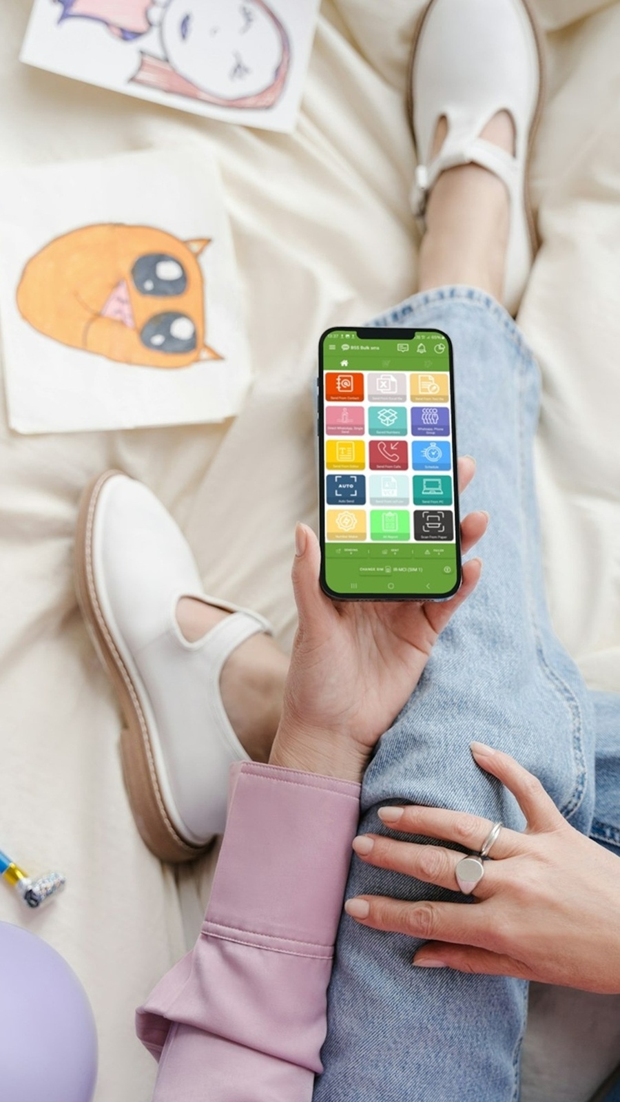 اسکرین شات 1 برنامه ‏‏‏‏‏‏پیامک انبوه BSS سیم واتساپ ایتا..