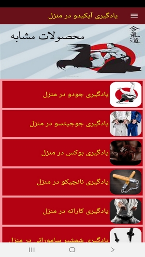 اسکرین شات 3 برنامه یادگیری آیکیدو در منزل