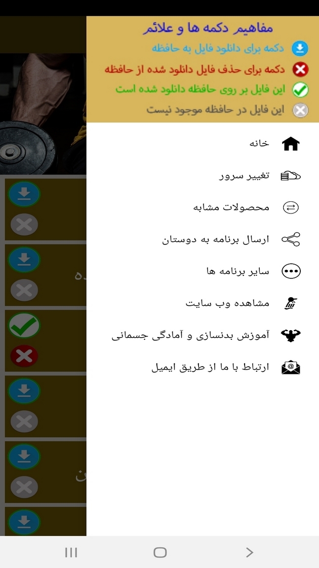 اسکرین شات 8 برنامه تمرینات بازو در بدن سازی
