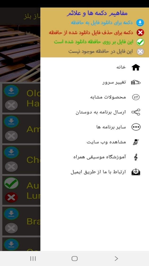 اسکرین شات 2 برنامه آموزش تمرینات مقدماتی ساز بلز