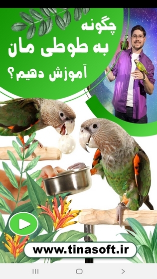 اسکرین شات 1 برنامه چگونه به طوطی مان آموزش دهیم؟