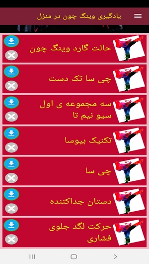 اسکرین شات 10 برنامه یادگیری وینگ چون در منزل