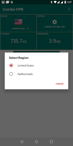 اسکرین شات 2 برنامه Combo VPN