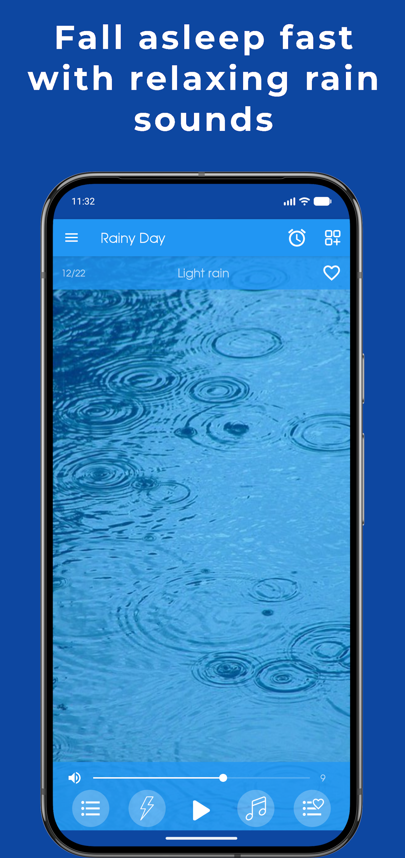 اسکرین شات 1 برنامه Rainy Day: sleep sounds