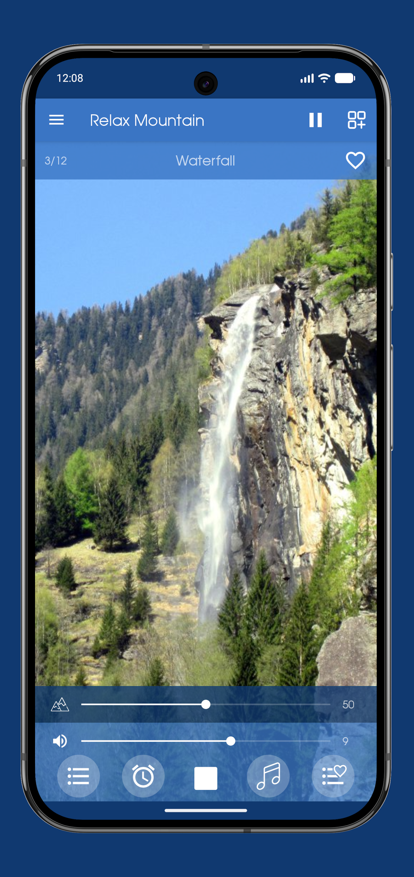 اسکرین شات 7 برنامه Relax Mountain: sleep sounds