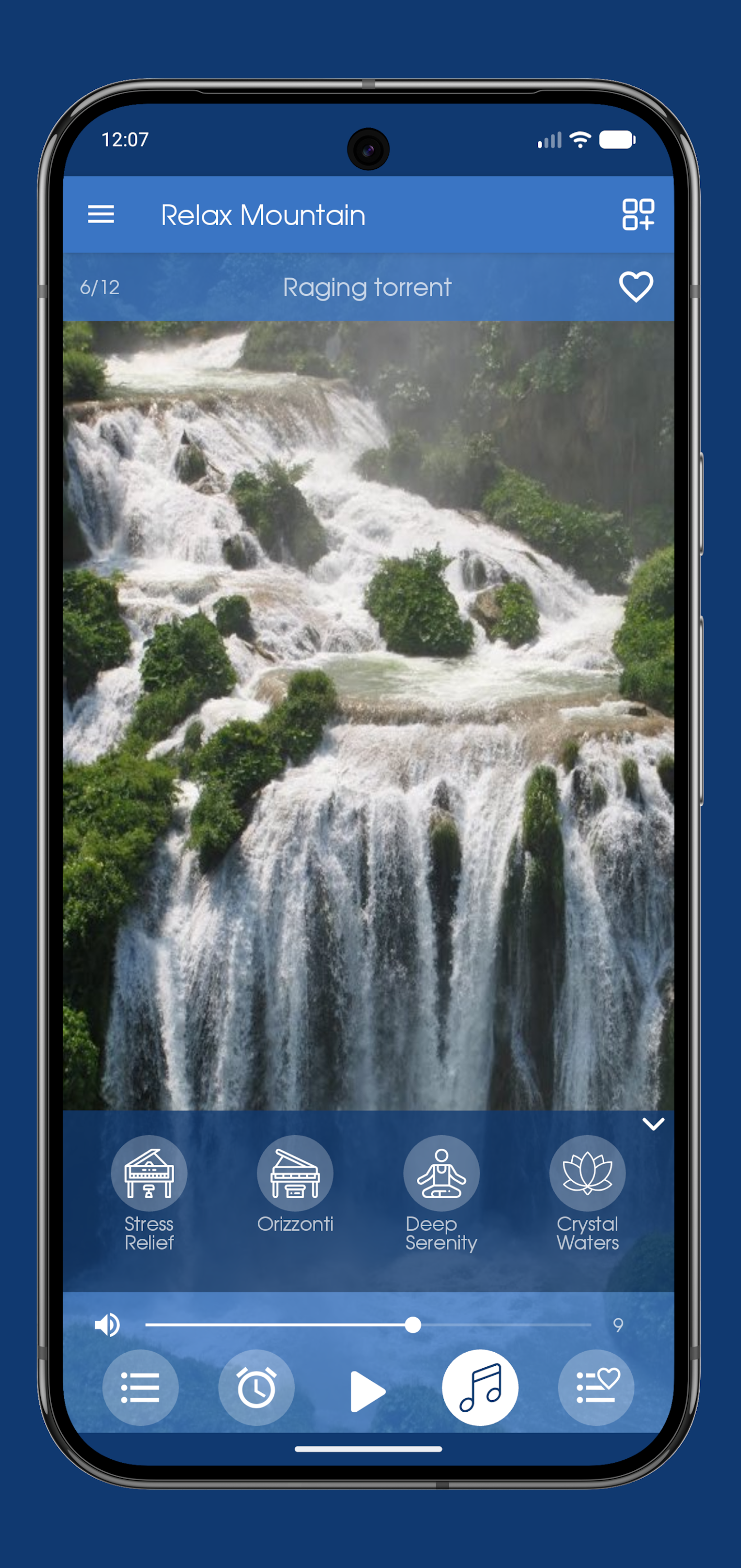 اسکرین شات 5 برنامه Relax Mountain: sleep sounds