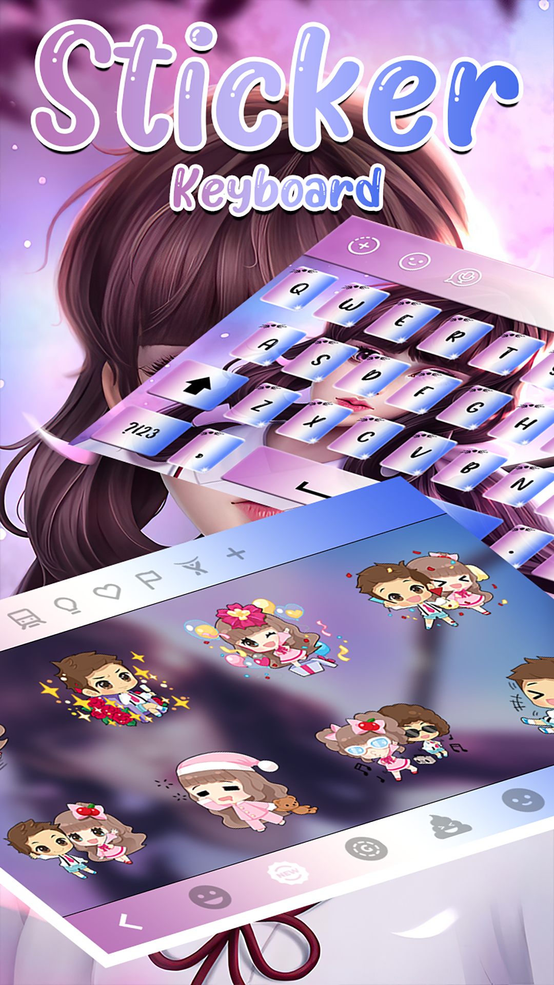 اسکرین شات 5 برنامه Anime Keyboard