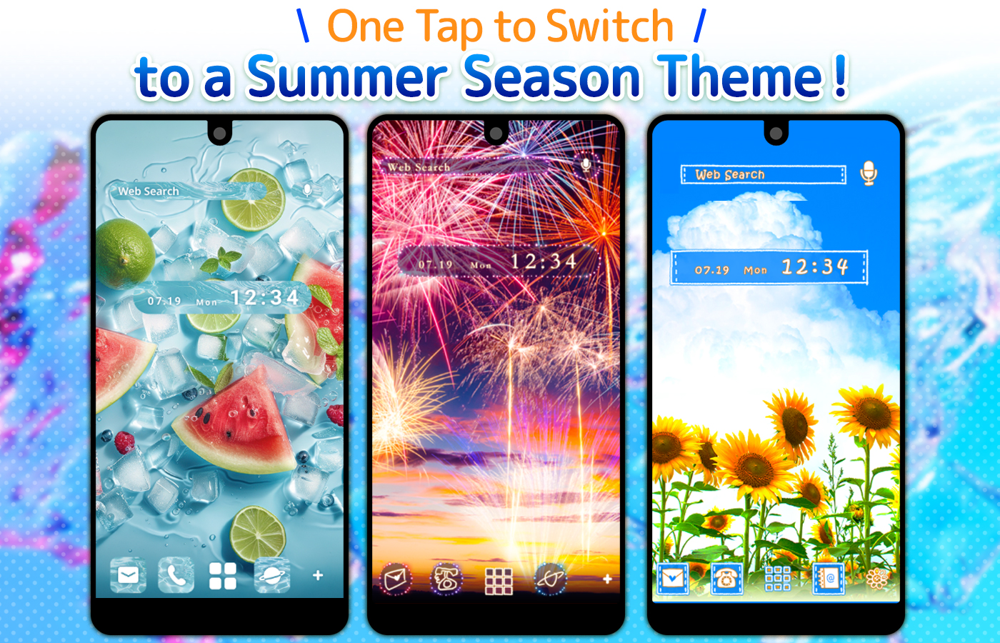 اسکرین شات 1 برنامه Wallpaper Theme +HOME Launcher