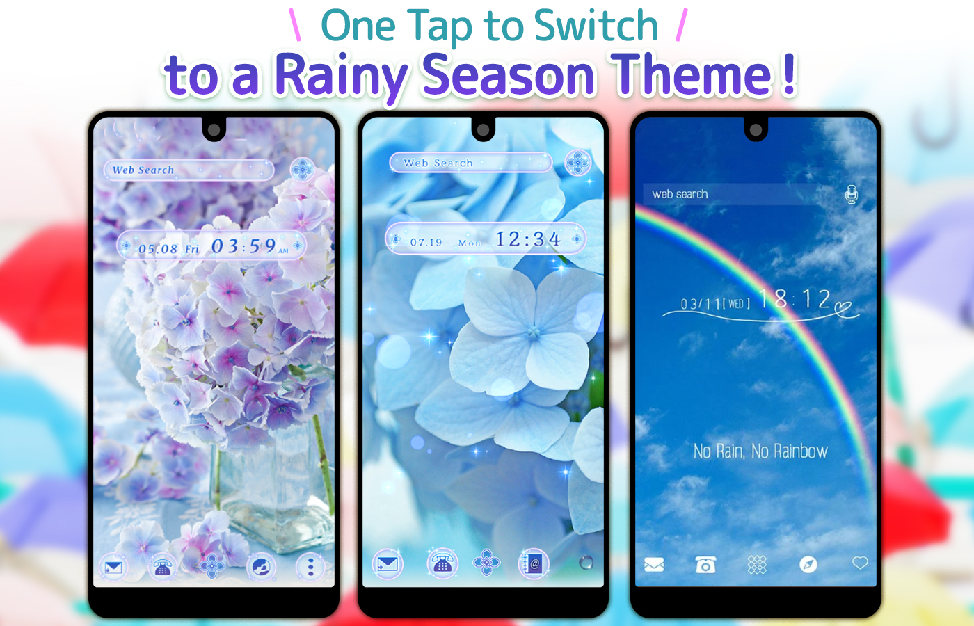 اسکرین شات 1 برنامه Wallpaper Theme +HOME Launcher