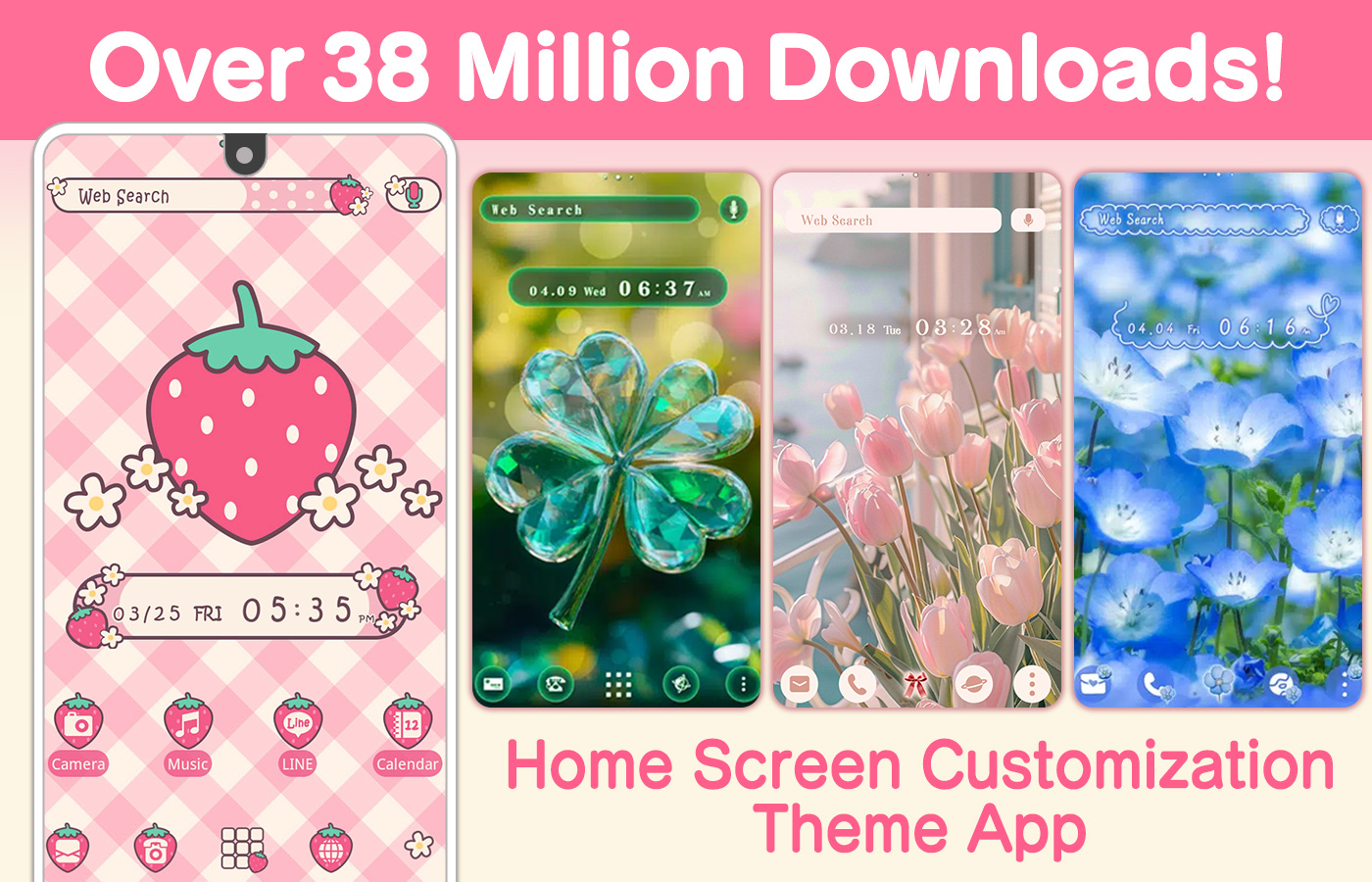 اسکرین شات 2 برنامه Wallpaper Theme +HOME Launcher