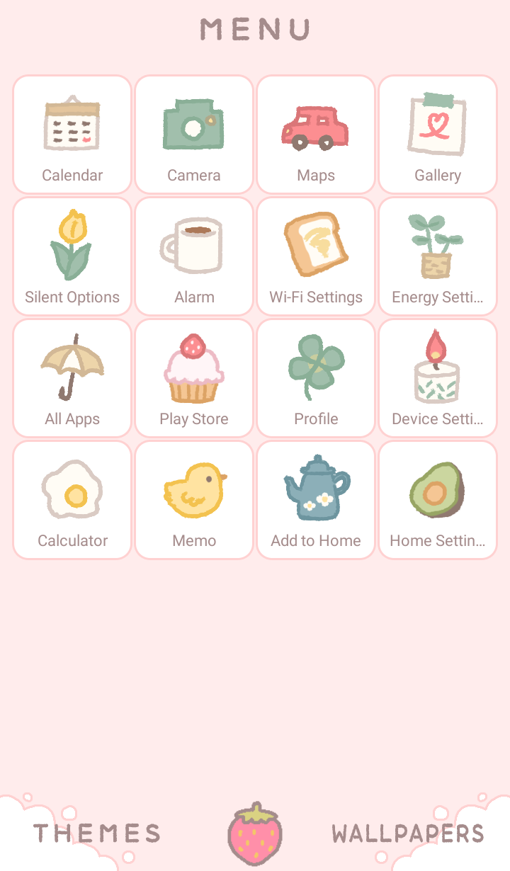اسکرین شات 2 برنامه Cute Juice Theme +HOME