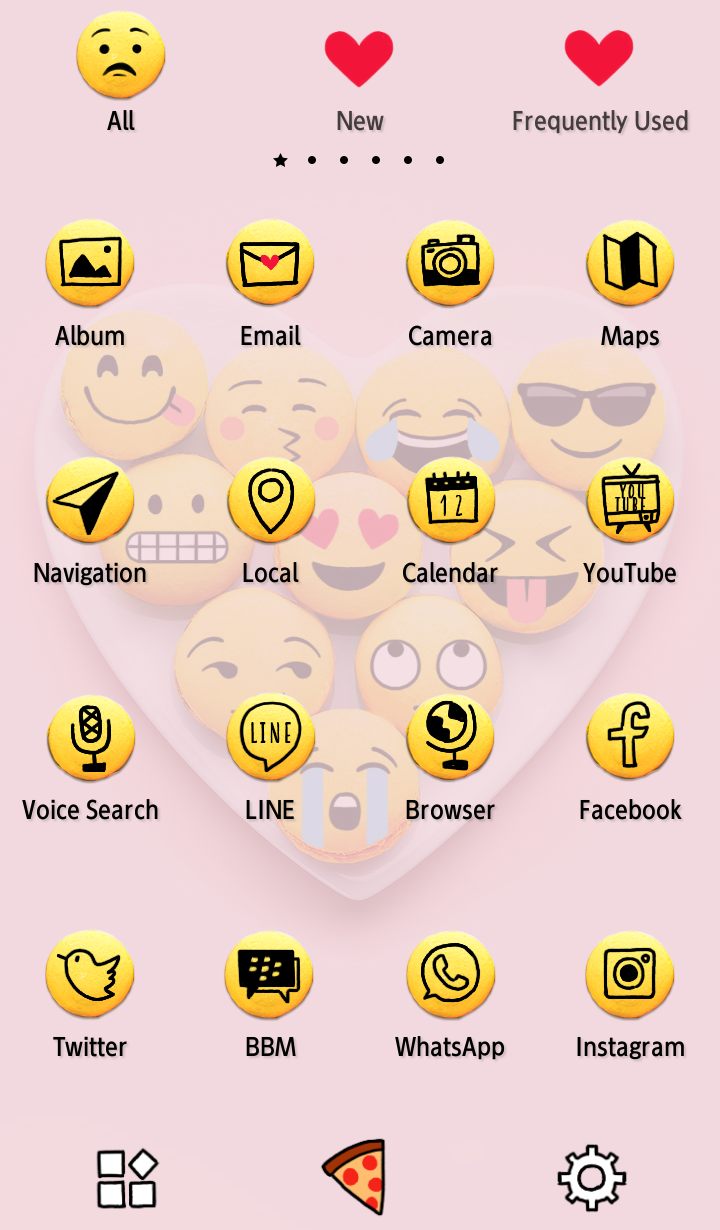 اسکرین شات 3 برنامه Emotional Macarons Theme