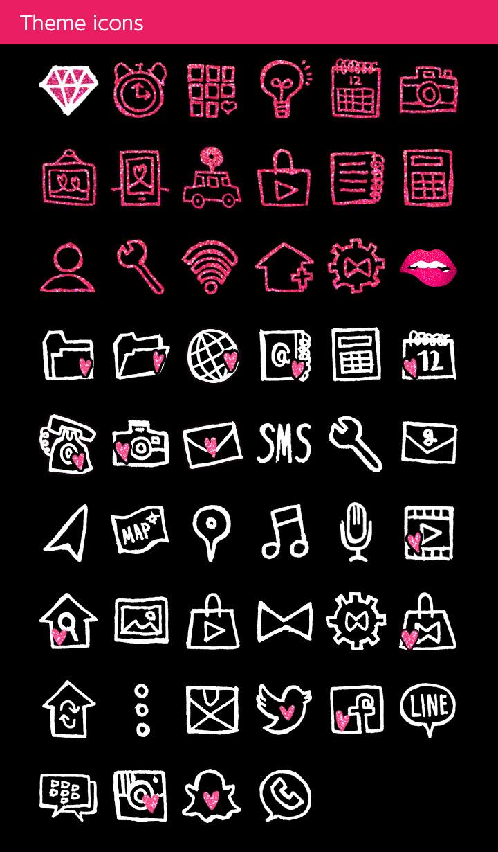 اسکرین شات 4 برنامه Glitter Lip Wallpaper