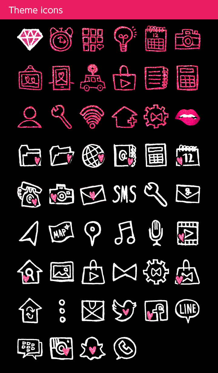 اسکرین شات 4 برنامه Glitter Lip Wallpaper