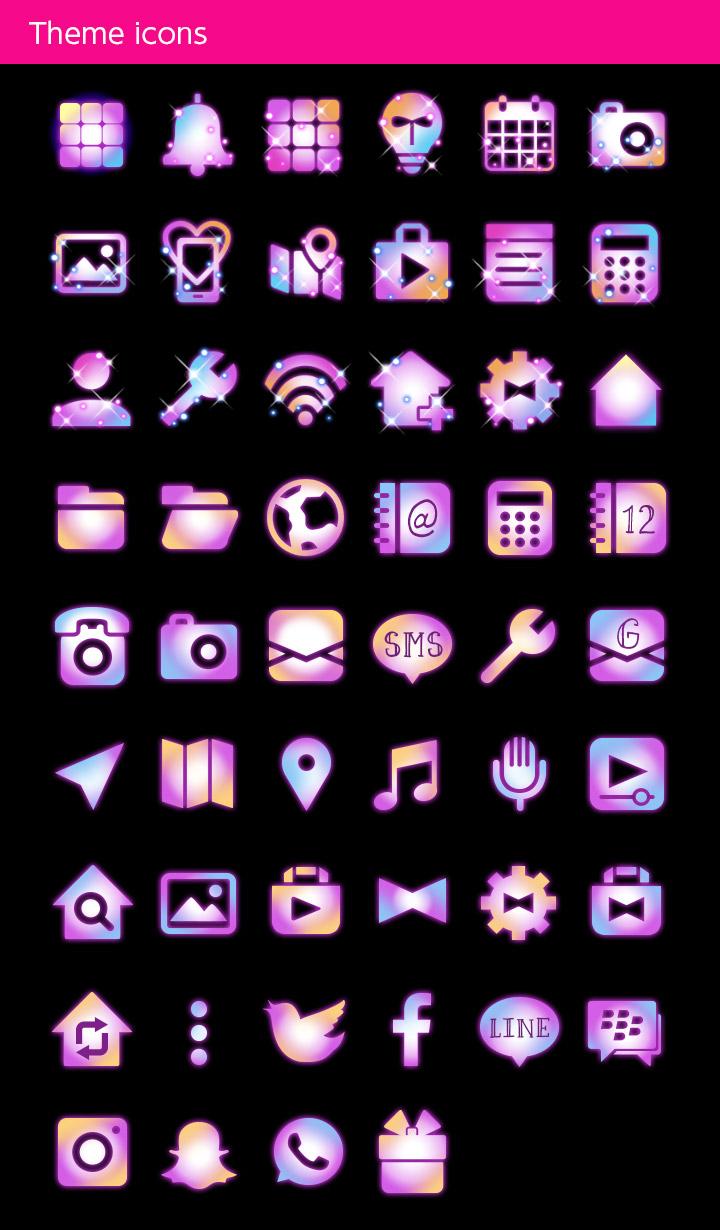 اسکرین شات 4 برنامه Star Magic Unicorn Theme