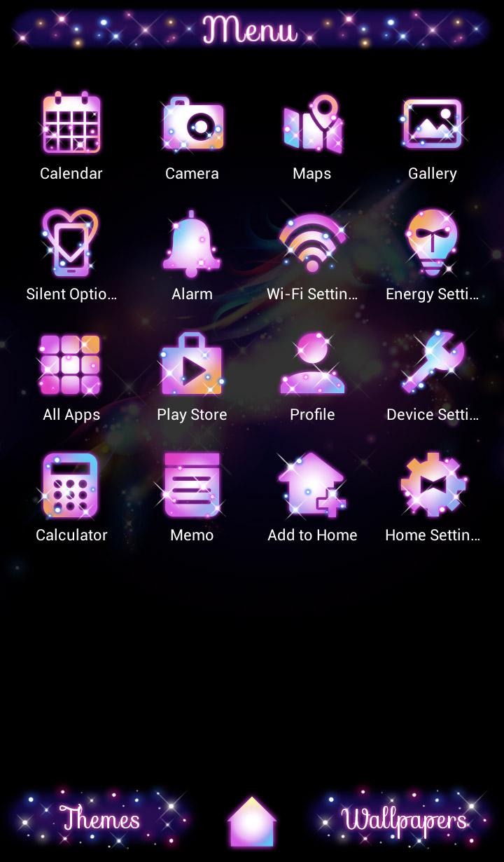 اسکرین شات 2 برنامه Star Magic Unicorn Theme