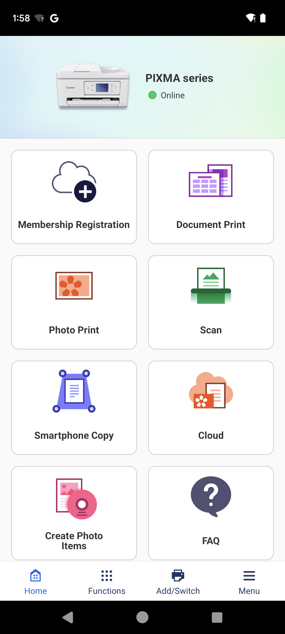 اسکرین شات 1 برنامه Canon PRINT