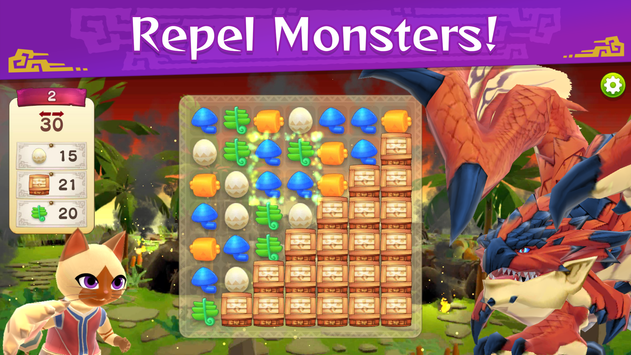 اسکرین شات 4 بازی Monster Hunter Puzzles