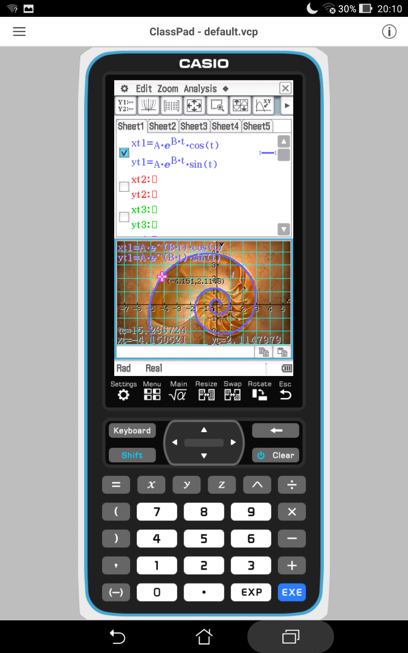اسکرین شات 1 برنامه CASIO ClassPad