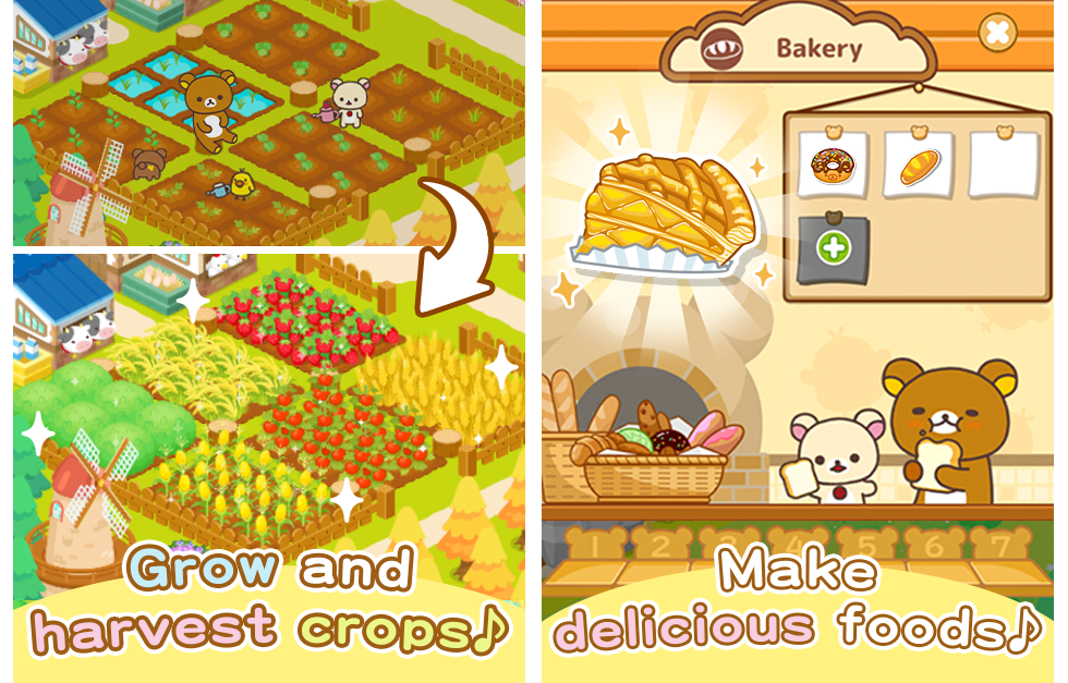 اسکرین شات 5 بازی Rilakkuma Farm Games