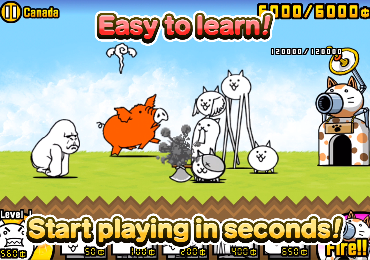 اسکرین شات 4 بازی The Battle Cats