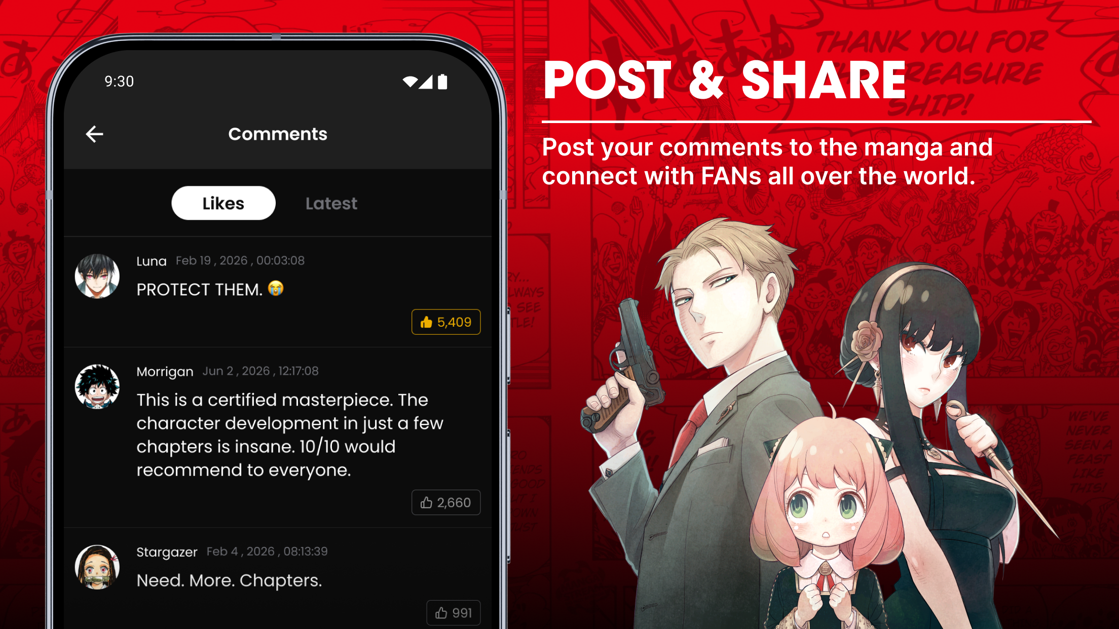 اسکرین شات 4 برنامه MANGA Plus by SHUEISHA