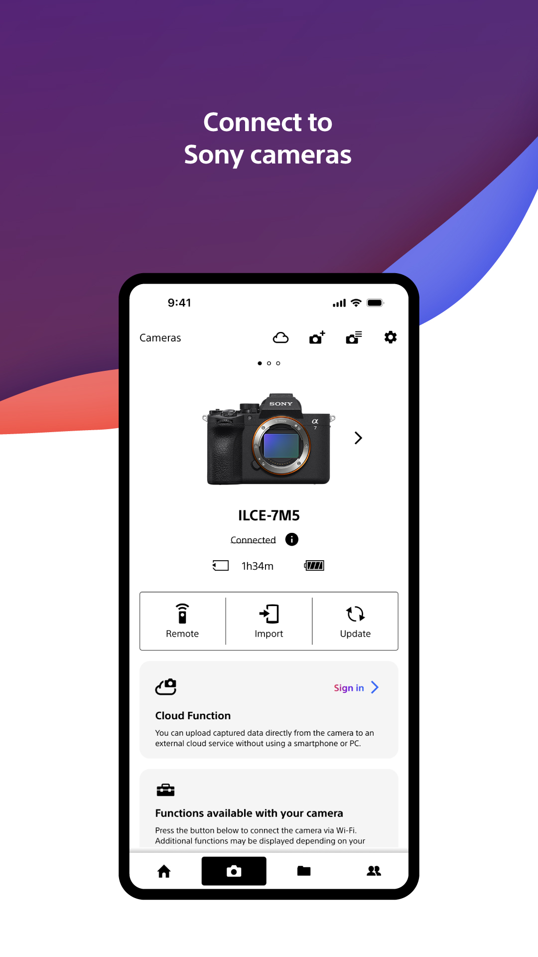 اسکرین شات 1 برنامه Sony | Creators' App