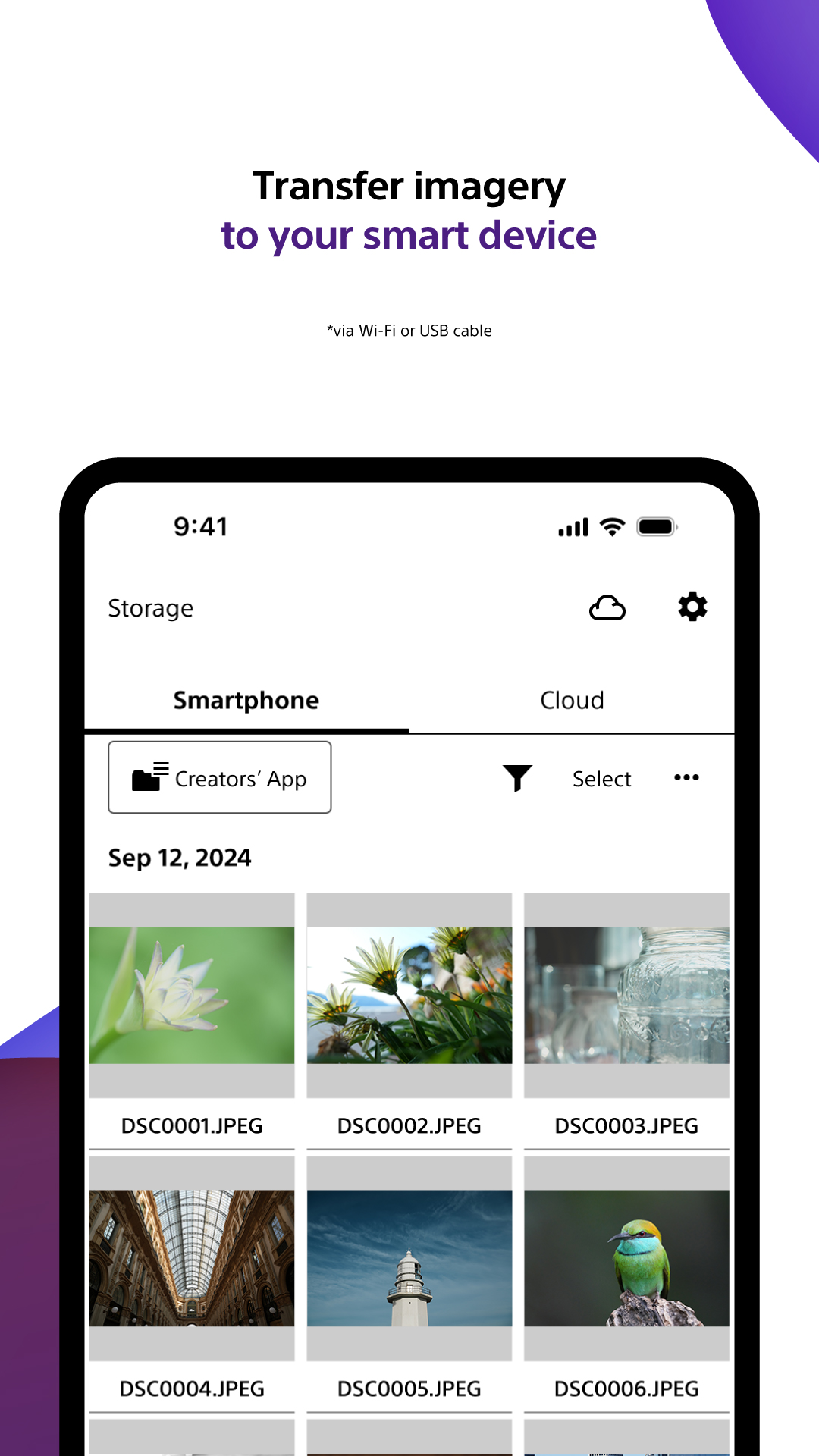 اسکرین شات 4 برنامه Sony | Creators' App
