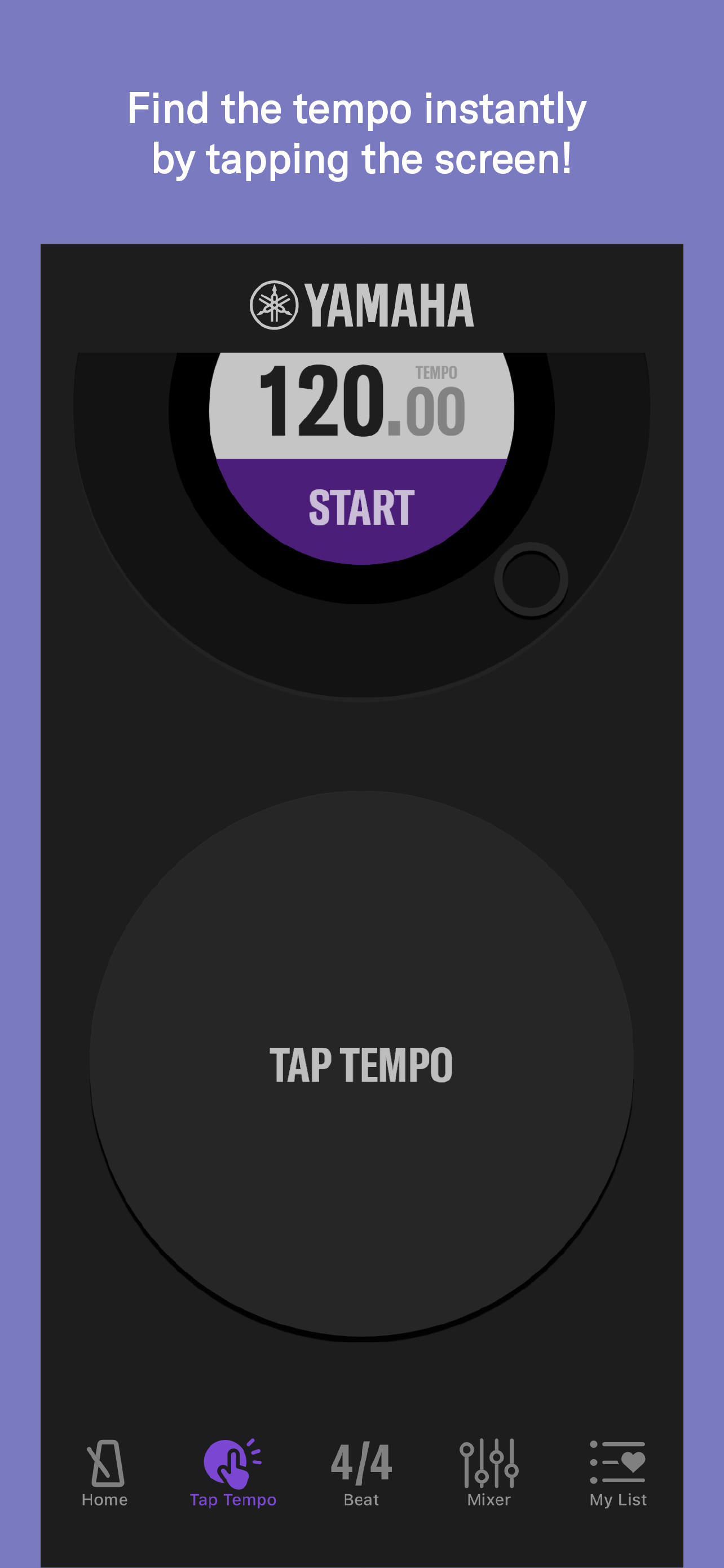 اسکرین شات 2 برنامه Yamaha METRONOME