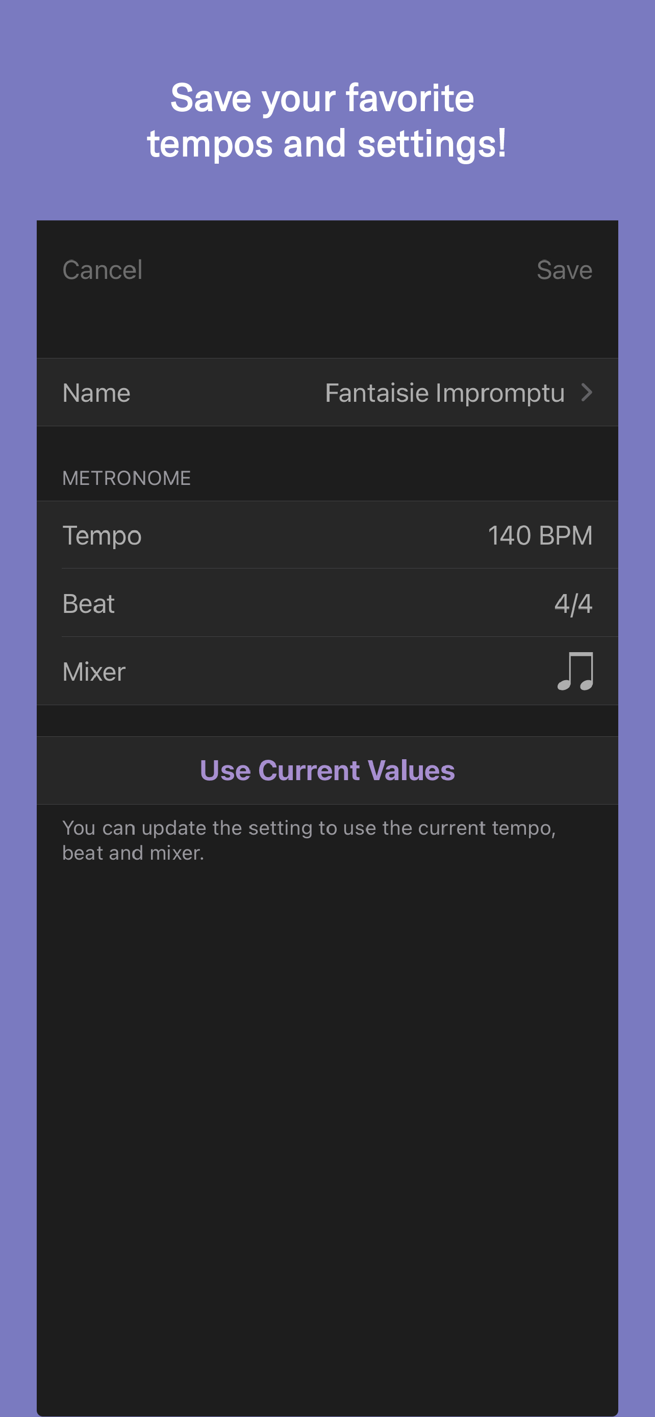اسکرین شات 4 برنامه Yamaha METRONOME