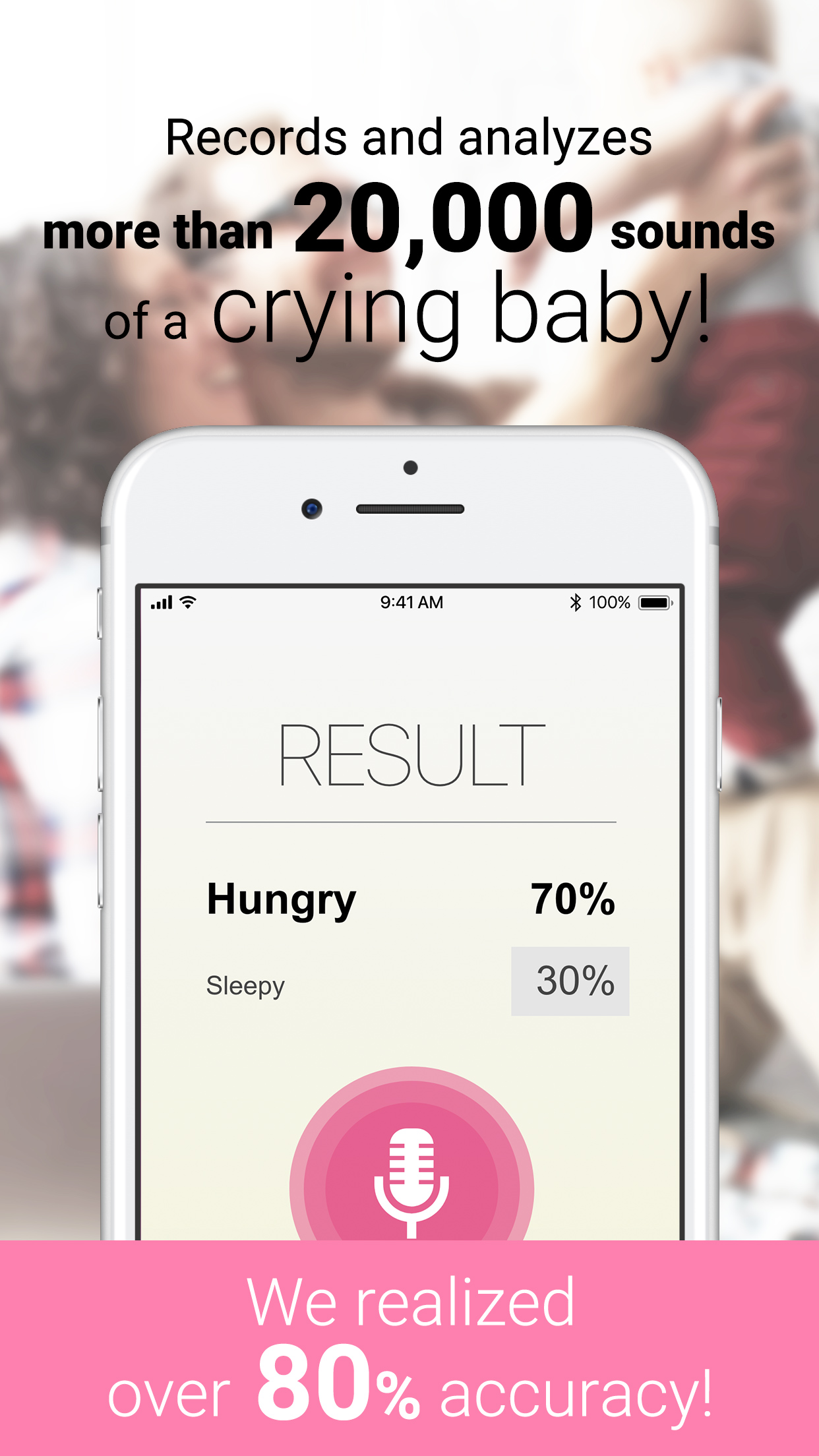 اسکرین شات 4 برنامه CryAnalyzer - baby translator