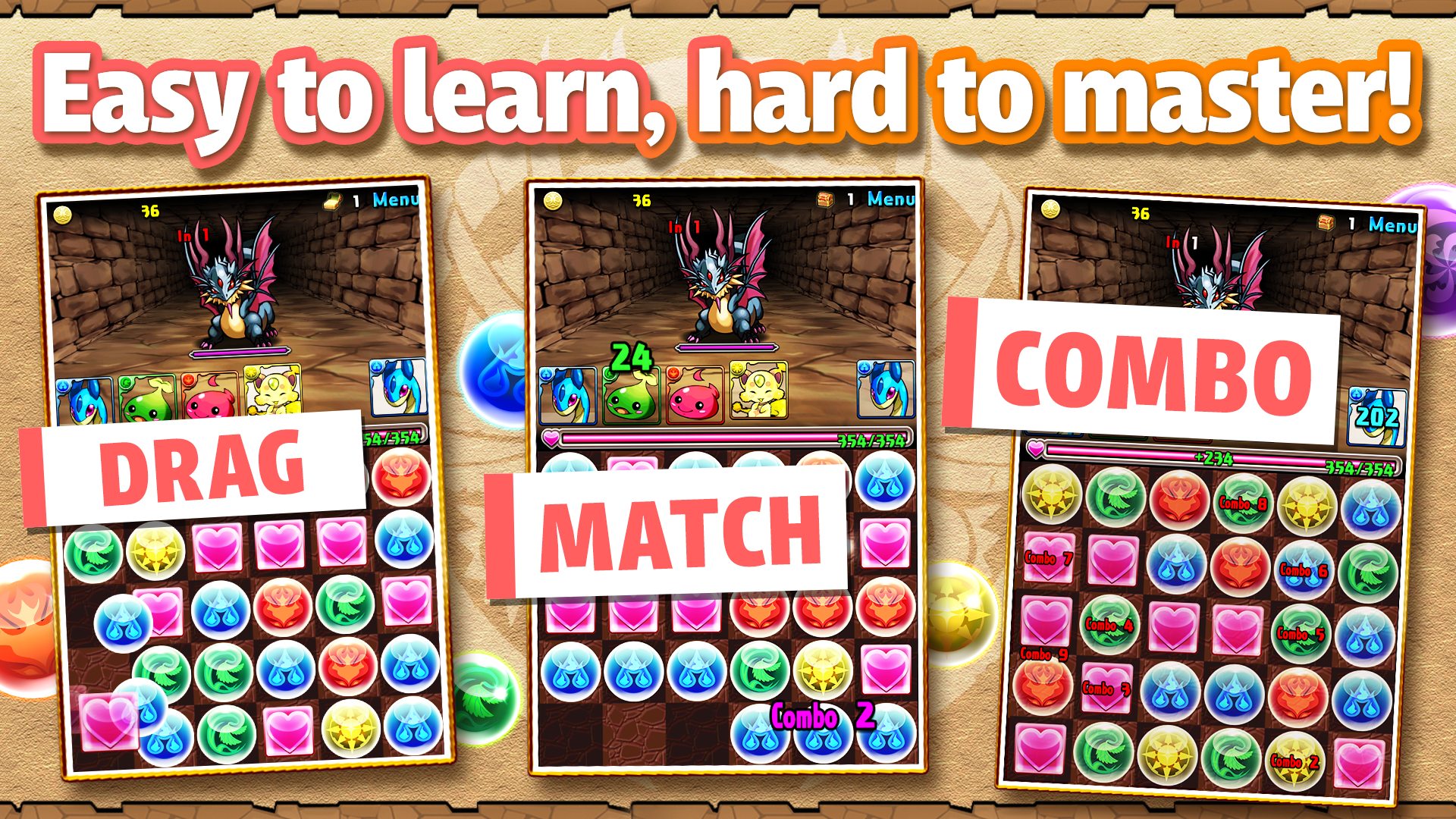 اسکرین شات 2 بازی Puzzle & Dragons